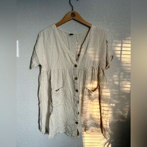 Neutral summer dress